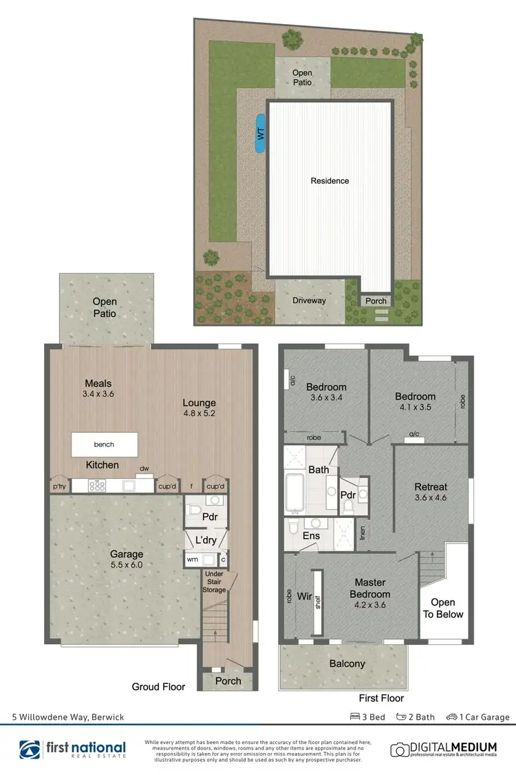 Floorplan of Homely house listing, 5 Willowdene Way, Berwick VIC 3806