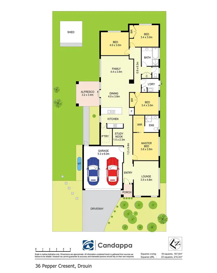 Floorplan of Homely house listing, 36 Pepper Crescent, Drouin VIC 3818