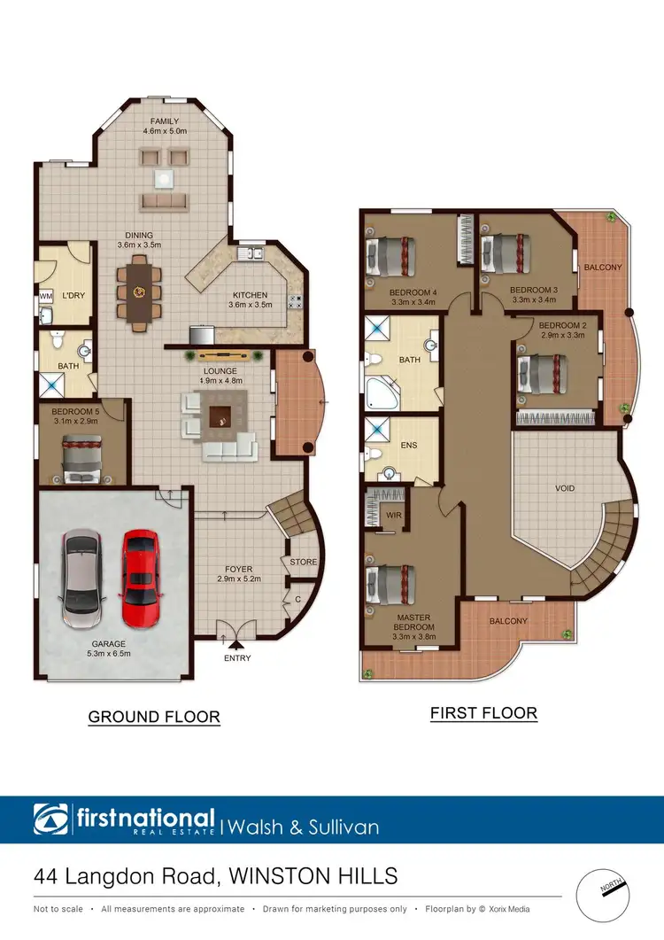Floorplan of Homely house listing, 44 Langdon Road, Winston Hills NSW 2153