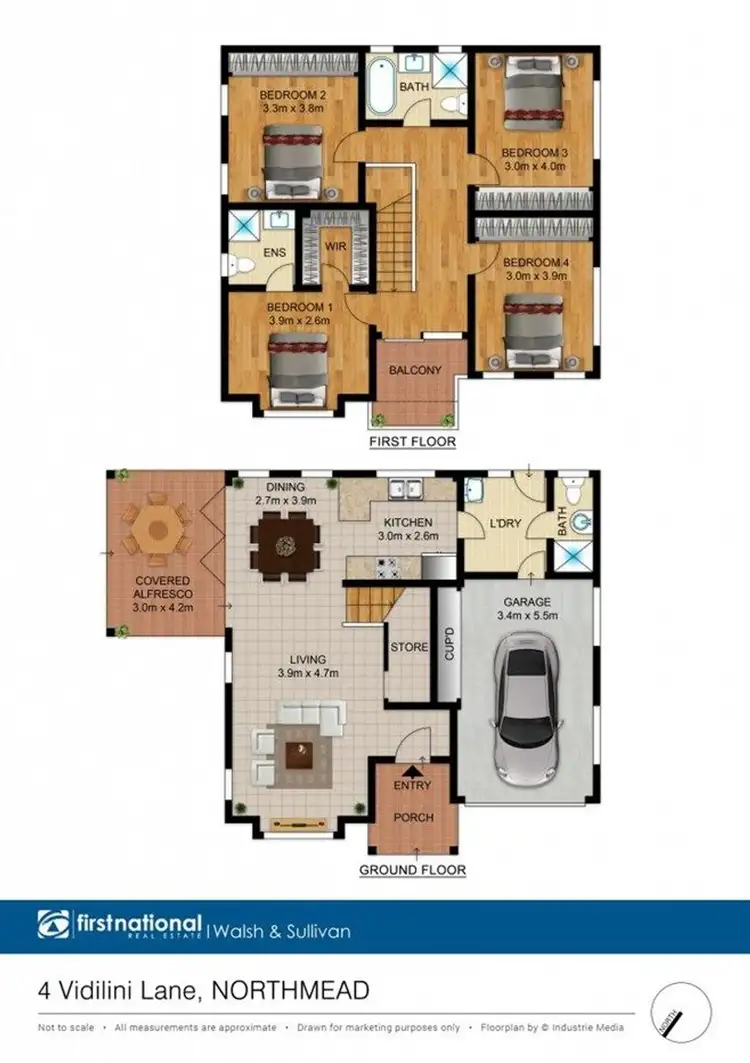 Floorplan of Homely house listing, 4 Vidilini Lane, Northmead NSW 2152