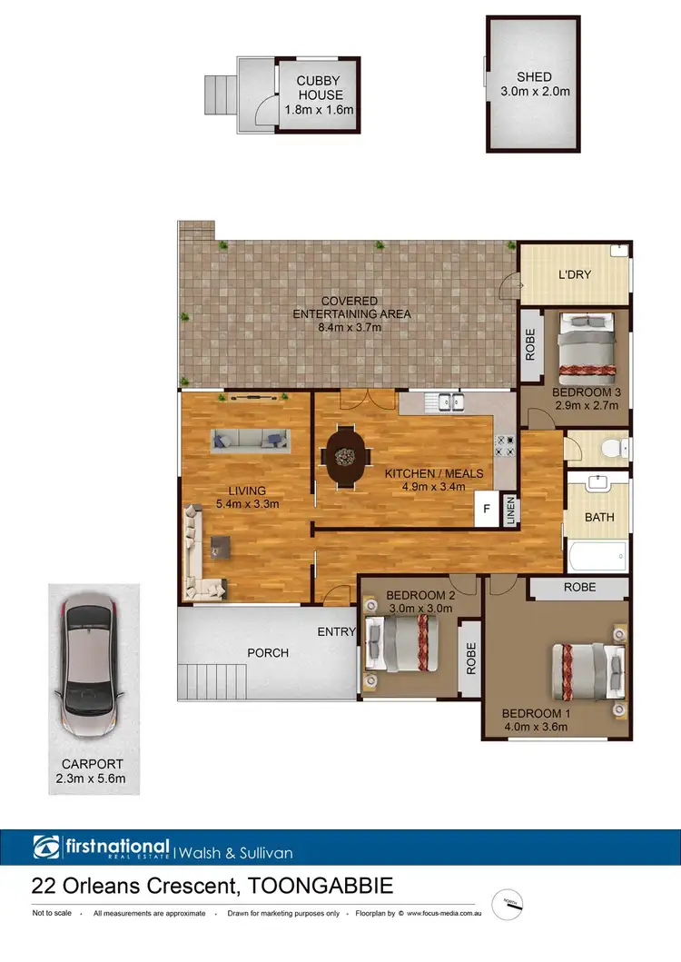 Floorplan of Homely house listing, 22 Orleans Crescent, Toongabbie NSW 2146