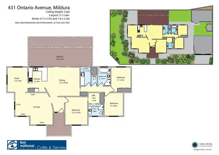 Floorplan of Homely house listing, 431 Ontario Avenue, Mildura VIC 3500