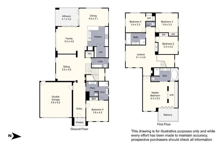 Floorplan of Homely house listing, 7 Deepwater Drive, Waterways VIC 3195