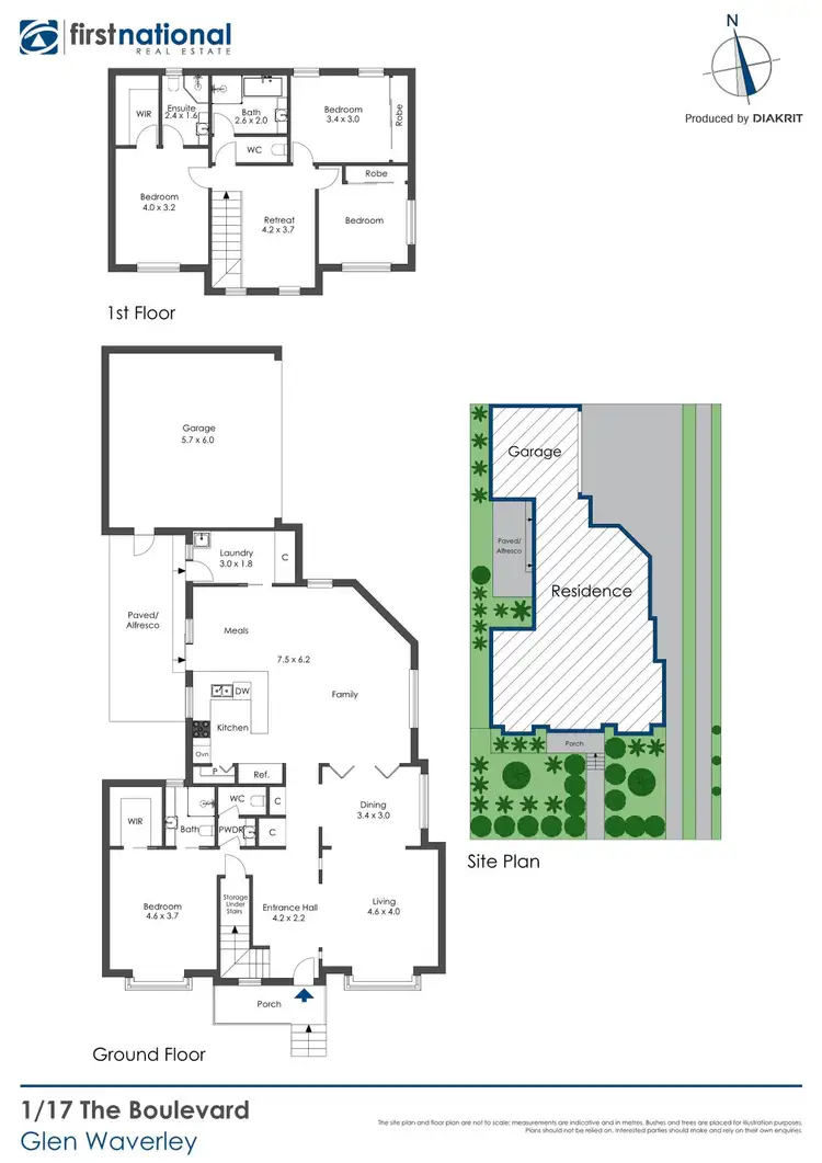 Floorplan of Homely unit listing, 1/17 The Boulevard, Glen Waverley VIC 3150
