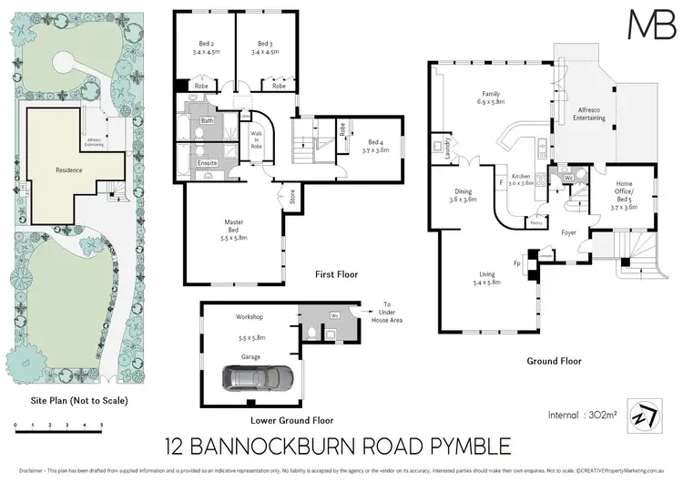 Floorplan of Homely house listing, 12 Bannockburn Road, Pymble NSW 2073