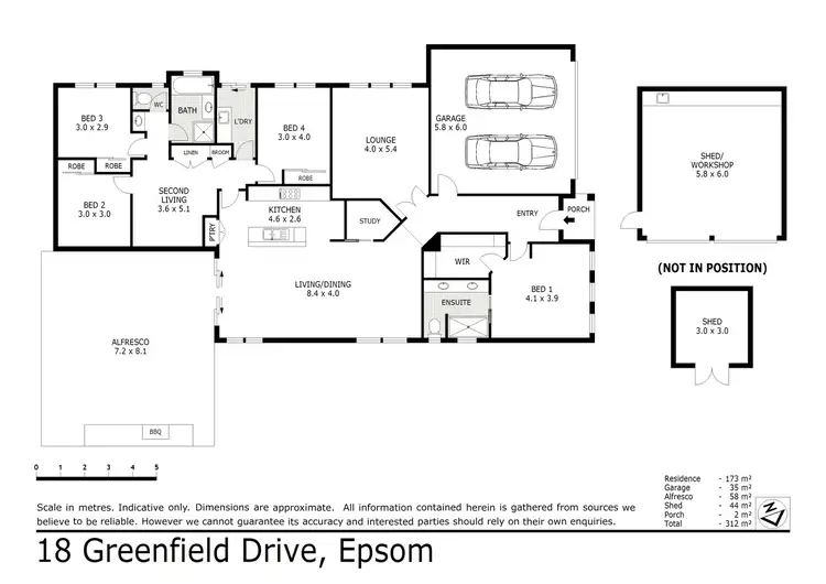 Floorplan of Homely house listing, 18 Greenfield Drive, Epsom VIC 3551