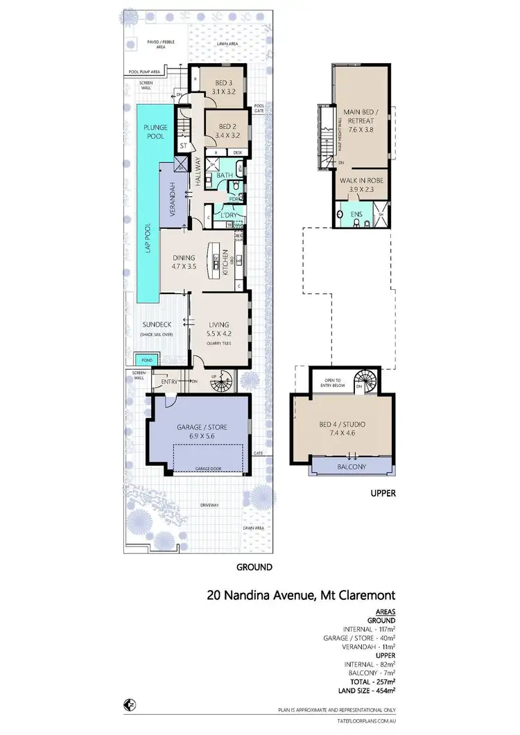 Floorplan of Homely house listing, 20 Nandina Avenue, Mount Claremont WA 6010