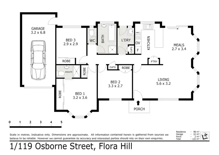 Floorplan of Homely house listing, 1/119 Osborne Street, Flora Hill VIC 3550