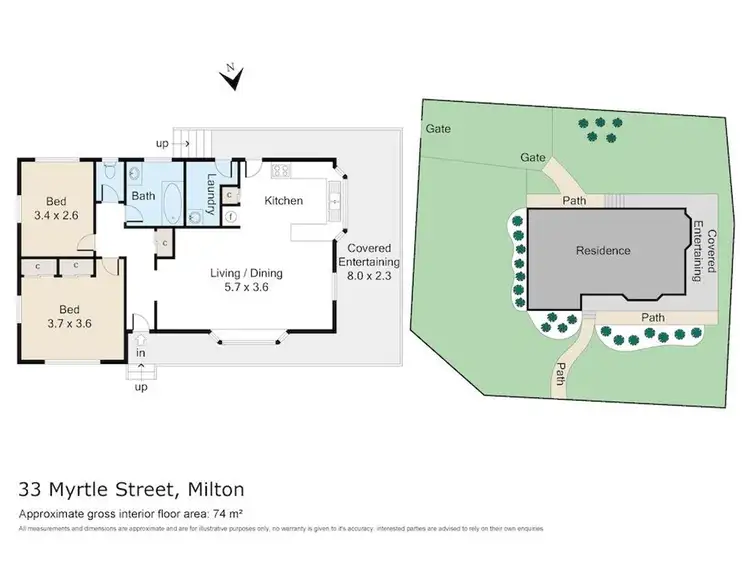Floorplan of Homely house listing, 33 Myrtle Street, Milton NSW 2538