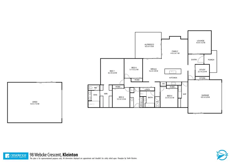 Floorplan of Homely house listing, 98 Webcke Crescent, Kleinton QLD 4352
