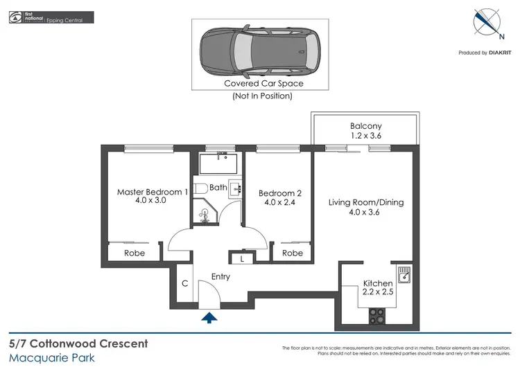 Floorplan of Homely unit listing, 5/7 Cottonwood Crescent, Macquarie Park NSW 2113