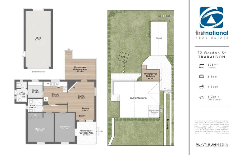 Floorplan of Homely house listing, 72 Gordon Street, Traralgon VIC 3844