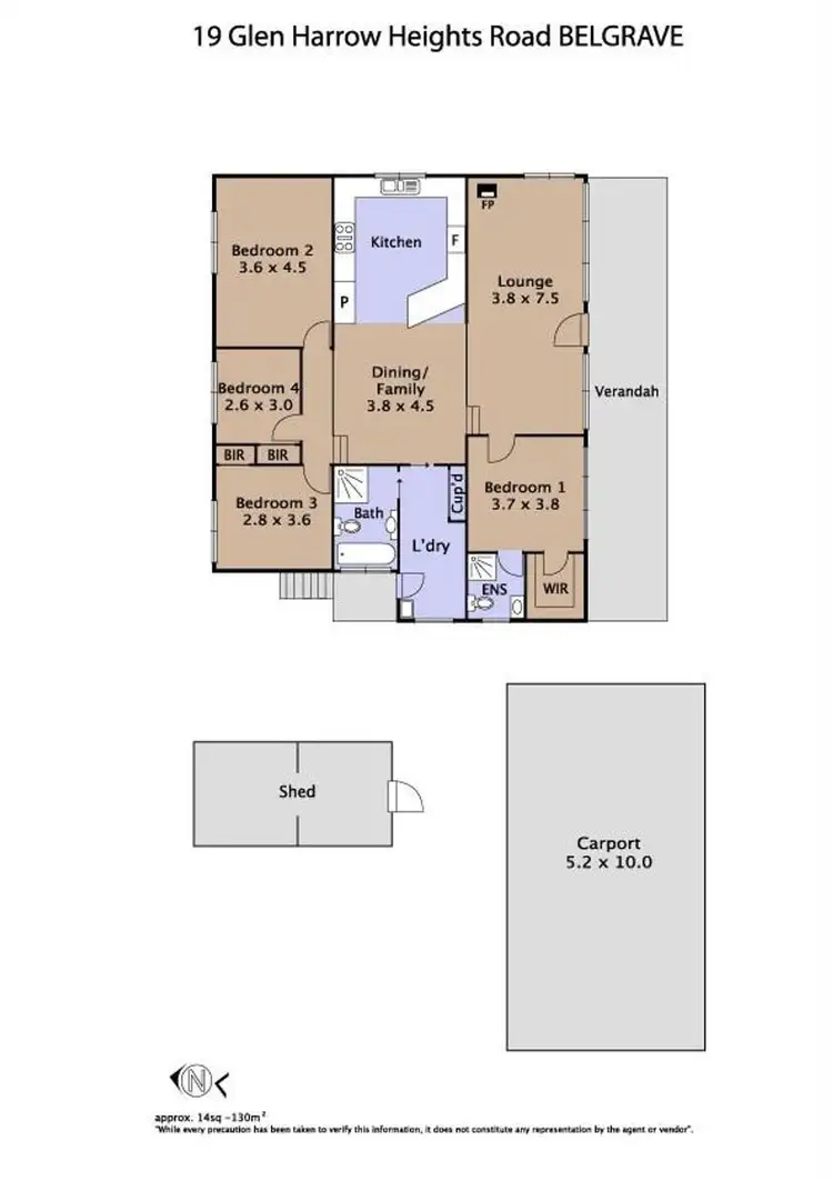 Floorplan of Homely house listing, 19 Glen Harrow Heights Road, Belgrave VIC 3160
