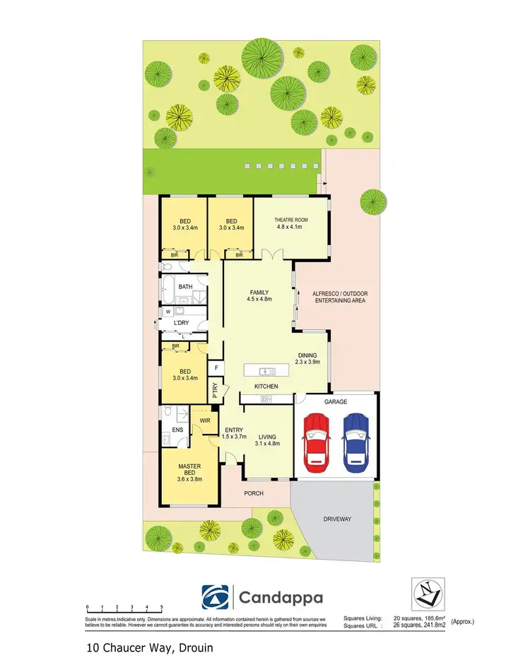 Floorplan of Homely house listing, 10 Chaucer Way, Drouin VIC 3818