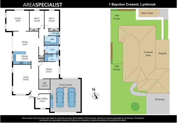 Floorplan of Homely house listing, 1 Baynton Crescent, Lynbrook VIC 3975