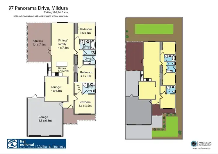 Floorplan of Homely townhouse listing, 97 Panorama Drive, Mildura VIC 3500