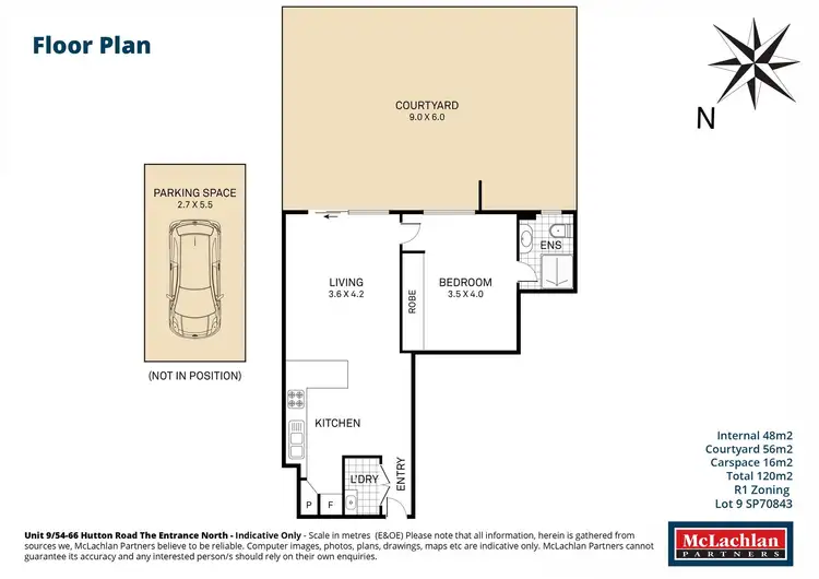 Floorplan of Homely unit listing, 9/54-66 Hutton Road, The Entrance North NSW 2261