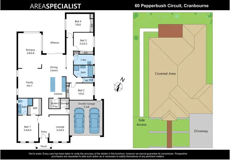 Floorplan of Homely house listing, 60 Pepperbush Circuit, Cranbourne VIC 3977