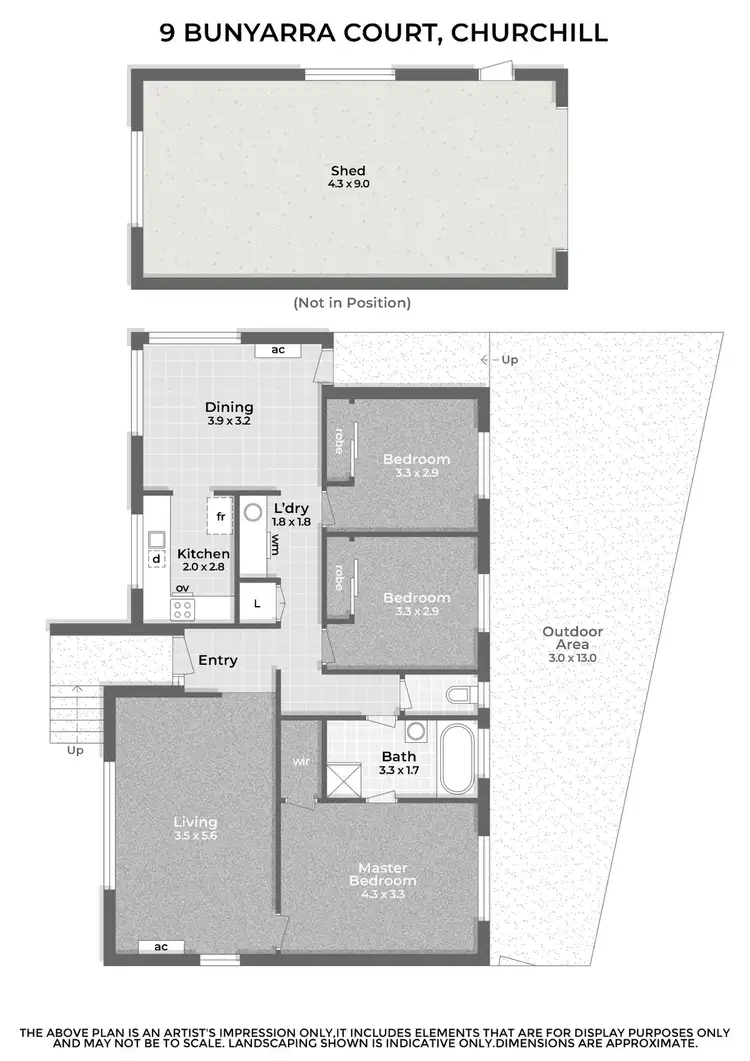 Floorplan of Homely house listing, 9 Bunyarra Court, Churchill VIC 3842