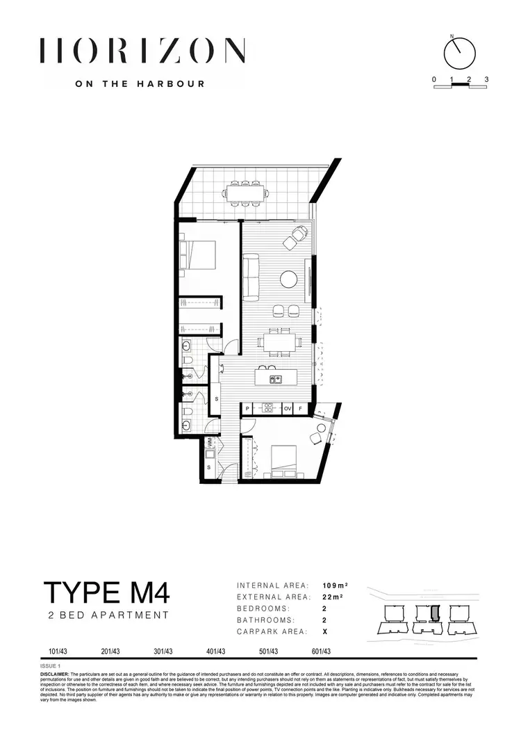 Floorplan of Homely apartment listing, 401/43 Honeysuckle Drive, Newcastle NSW 2300