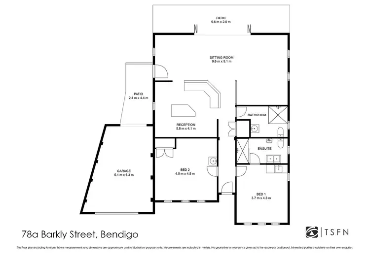 Floorplan of Homely house listing, 78A Barkly Street, Bendigo VIC 3550