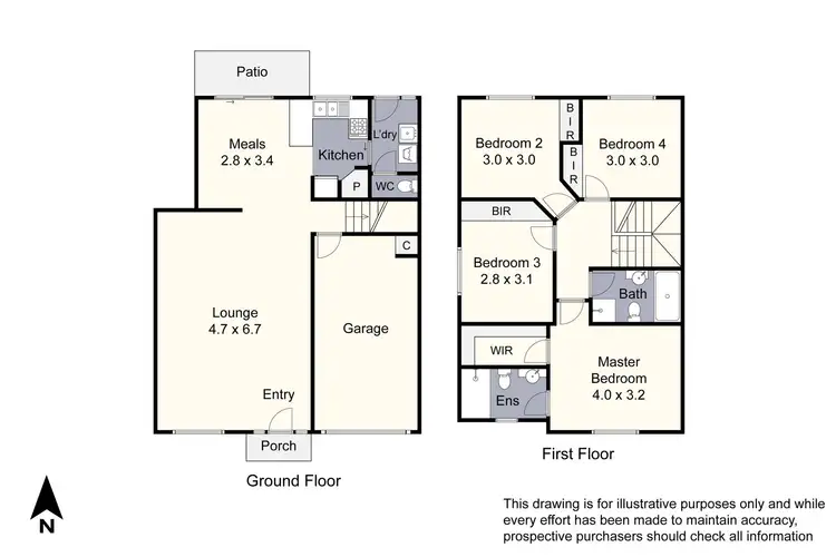 Floorplan of Homely townhouse listing, 8/13-15 Knox Street, Noble Park VIC 3174