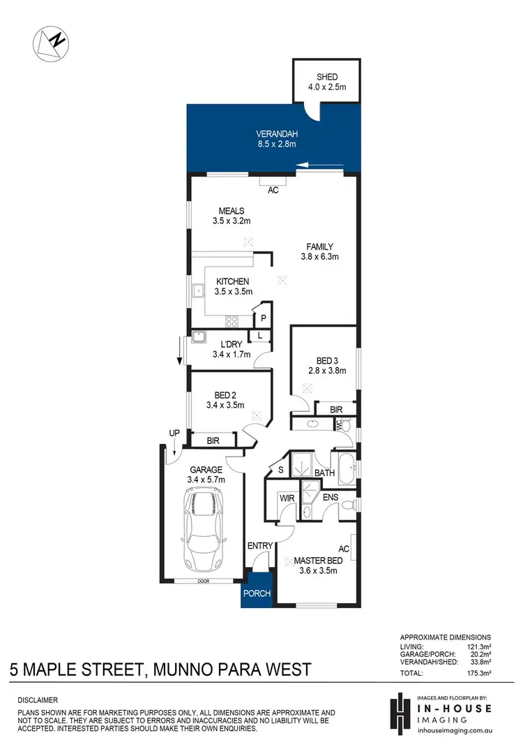 Floorplan of Homely house listing, 5 Maple Street, Munno Para West SA 5115