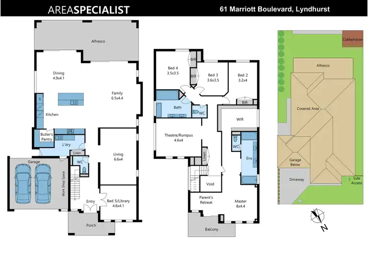 Floorplan of Homely house listing, 61 Marriott Boulevard, Lyndhurst VIC 3975