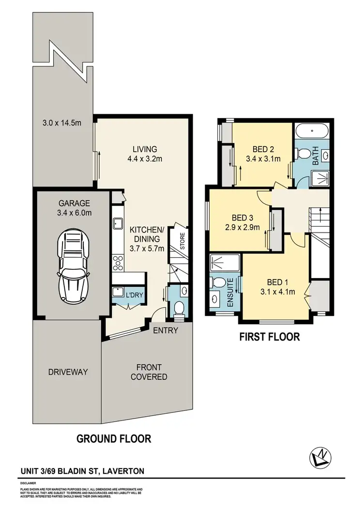 Floorplan of Homely house listing, 1/69 Bladin St, Laverton VIC 3028