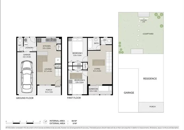Floorplan of Homely unit listing, 3/62 Swift Street, Ballina NSW 2478
