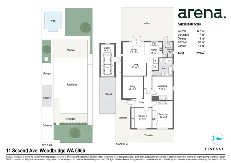 Floorplan of Homely house listing, 11 Second Avenue, Woodbridge WA 6056