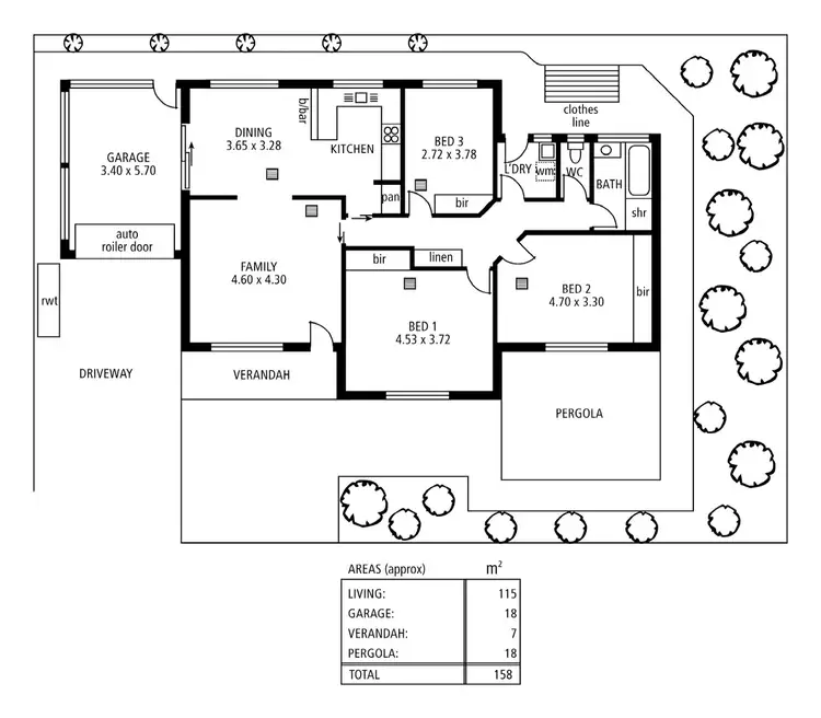 Floorplan of Homely house listing, 7B Seaview Grove, Blair Athol SA 5084