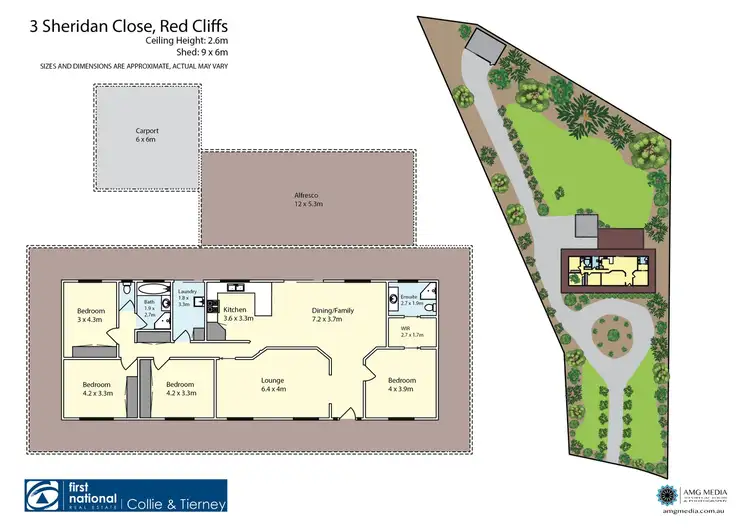 Floorplan of Homely house listing, 3 Sheridan Close, Red Cliffs VIC 3496