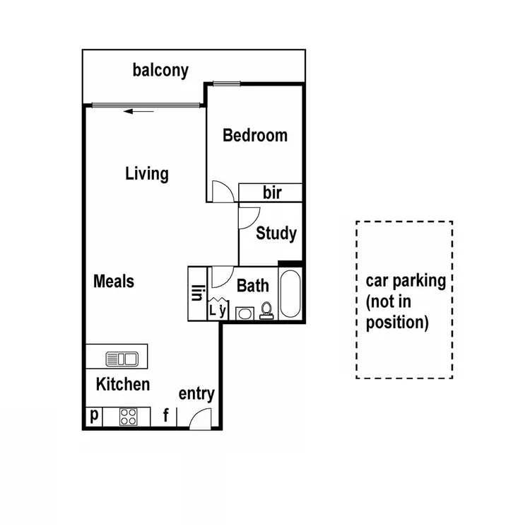 Floorplan of Homely apartment listing, 508/62 Mt Alexander Road, Travancore VIC 3032