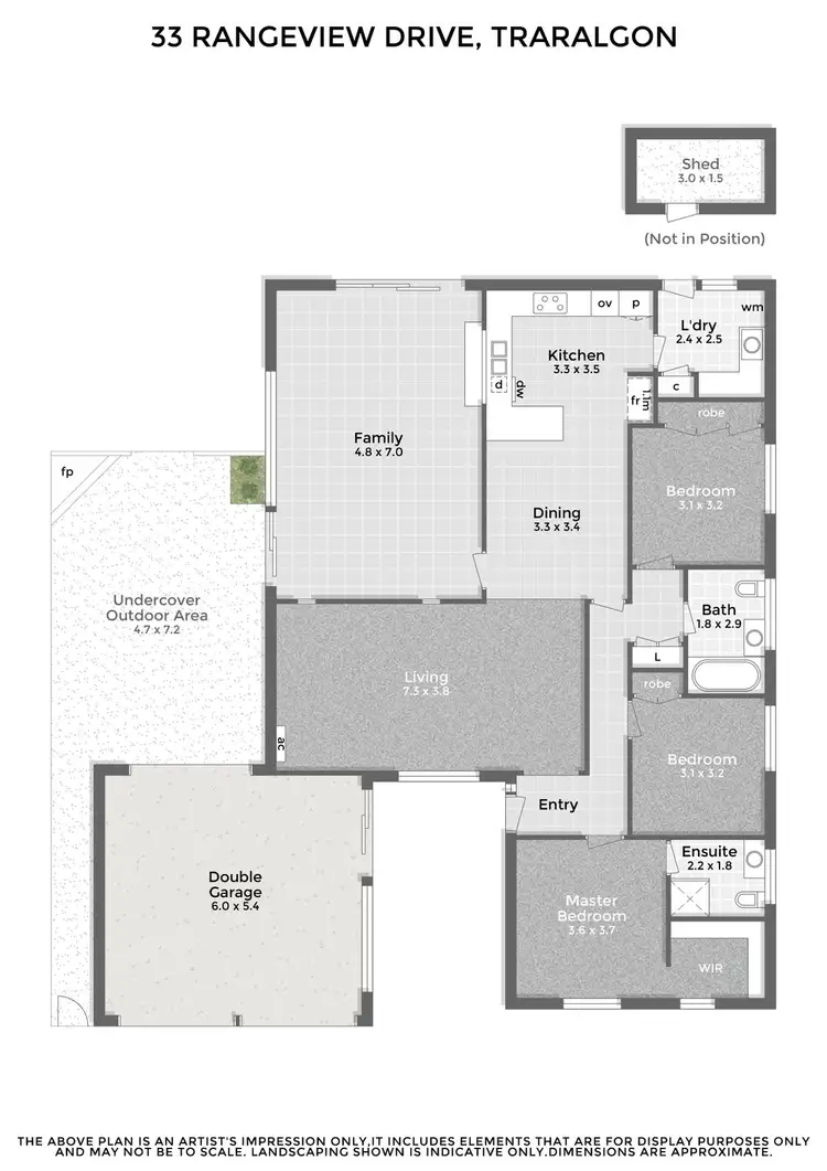 Floorplan of Homely house listing, 33 Rangeview Drive, Traralgon VIC 3844