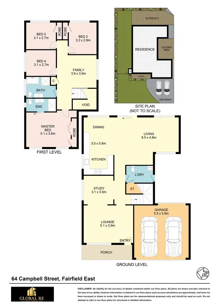 Floorplan of Homely house listing, 64 Campbell St, Fairfield East NSW 2165