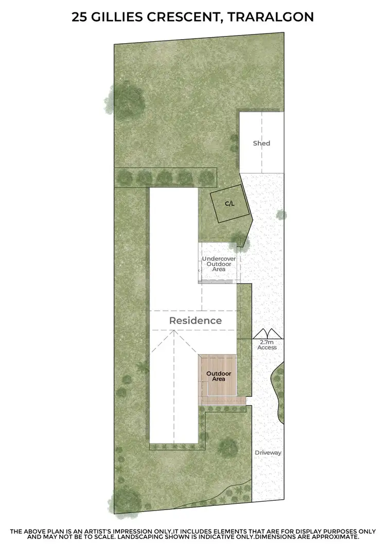 Floorplan of Homely house listing, 25 Gillies Crescent, Traralgon VIC 3844