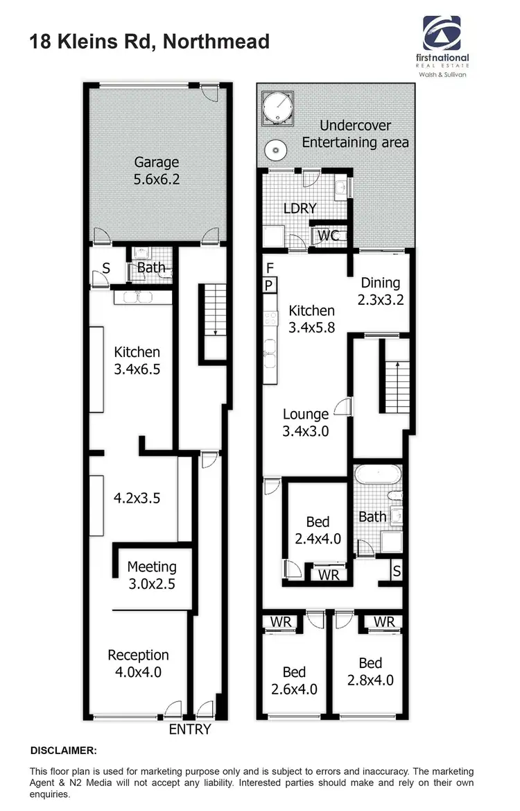 Floorplan of Homely other listing, 18 Kleins Road, Northmead NSW 2152