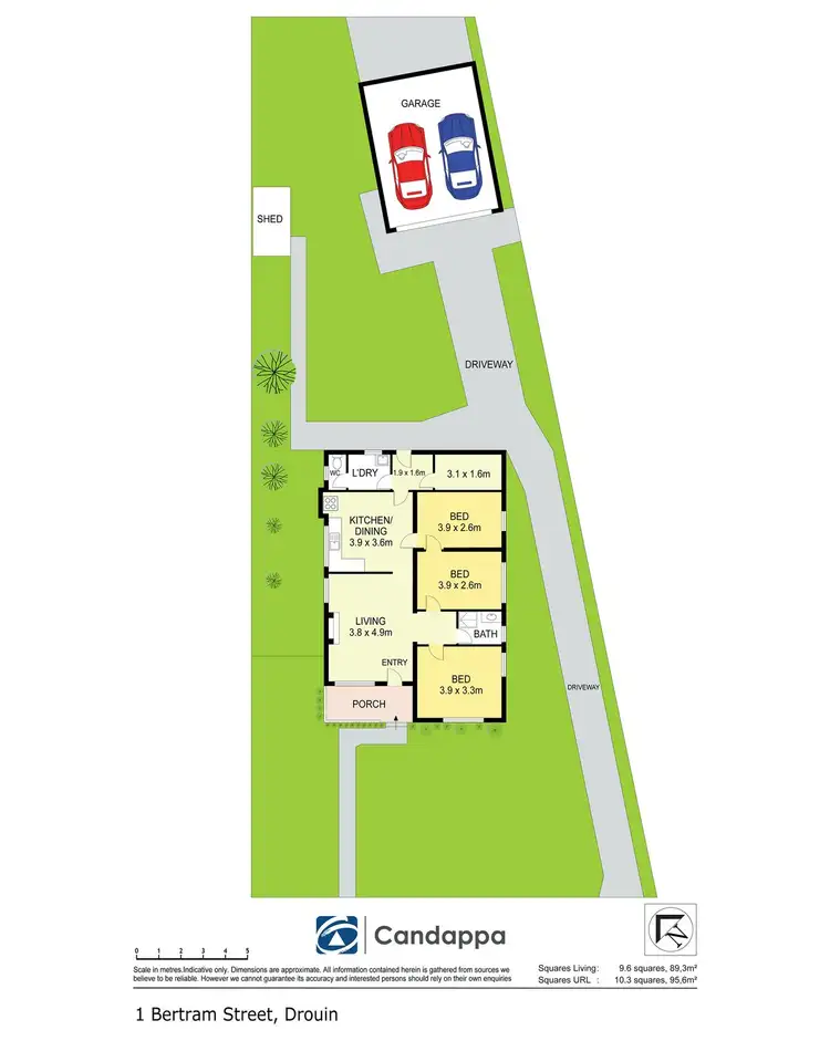 Floorplan of Homely house listing, 1 Bertram Street, Drouin VIC 3818