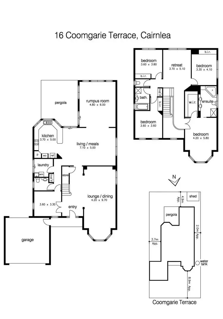 Floorplan of Homely house listing, 16 Coomgarie Terrace, Cairnlea VIC 3023
