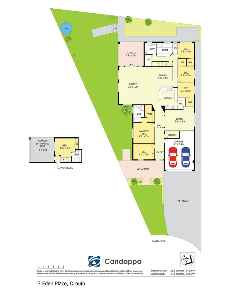 Floorplan of Homely house listing, 7 Eden Place, Drouin VIC 3818