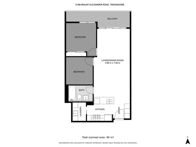 Floorplan of Homely apartment listing, 31/68 Mt Alexander Road, Travancore VIC 3032