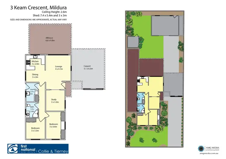 Floorplan of Homely house listing, 3 Keam Crescent, Mildura VIC 3500