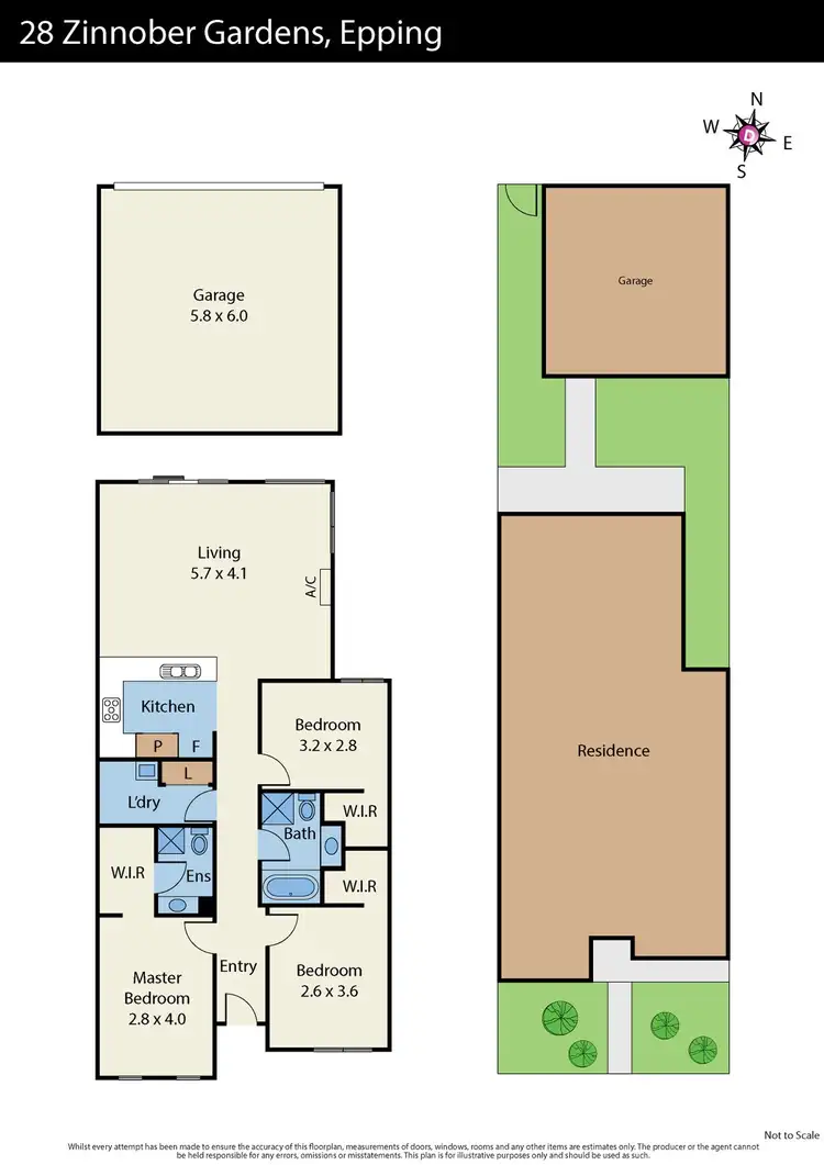 Floorplan of Homely house listing, 28 Zinnober Gardens, Epping VIC 3076