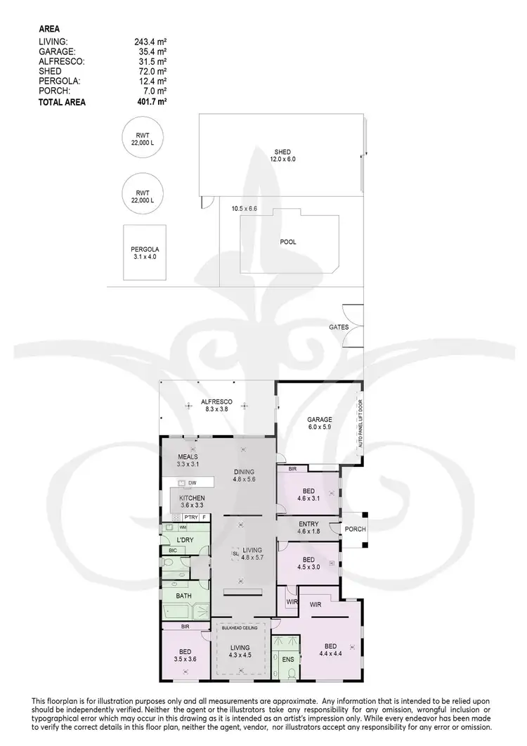Floorplan of Homely house listing, 1 Haigh Court, Strathalbyn SA 5255