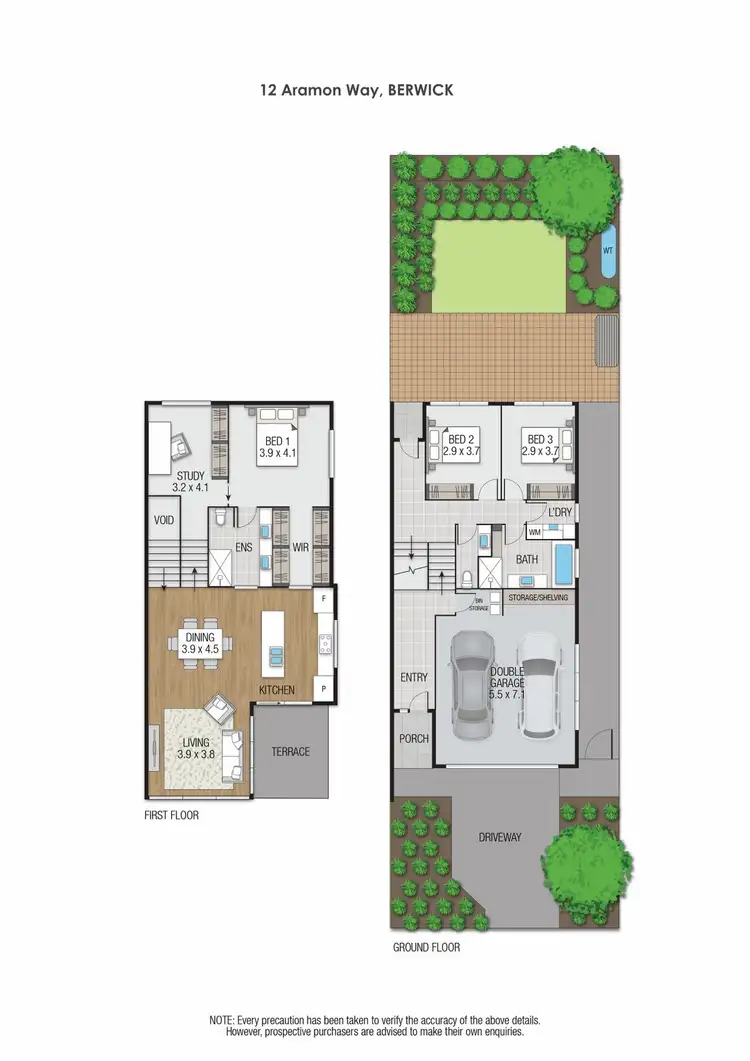 Floorplan of Homely townhouse listing, 12 Aramon Way, Berwick VIC 3806