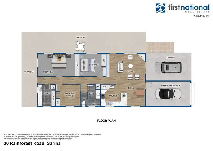 Floorplan of Homely house listing, 30 Rainforest Road, Sarina QLD 4737