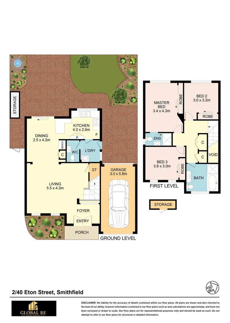Floorplan of Homely townhouse listing, 2/40 Eton Street, Smithfield NSW 2164