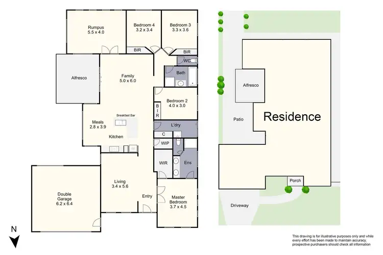 Floorplan of Homely house listing, 12 Georgia Place, Keysborough VIC 3173