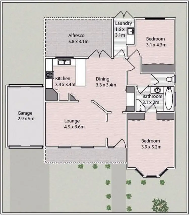 Floorplan of Homely house listing, 4 Colonial Drive, Mildura VIC 3500
